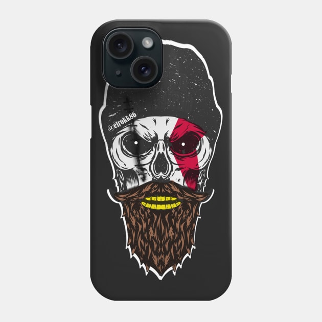 Hipster Kratos Phone Case by Elrokk86