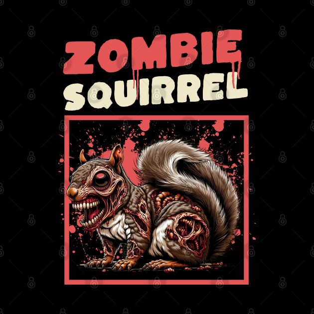 Zombie Squirrel funny by woormle