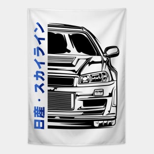 Skyline R34 GTR V Spec Tapestry