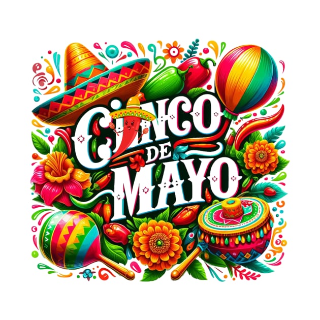 Happy Cinco De Mayo Party Viva Mexico 5 De Mayo! by Chahrazad's Treasures