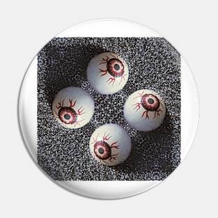 Surreal but true... four false eyes Pin