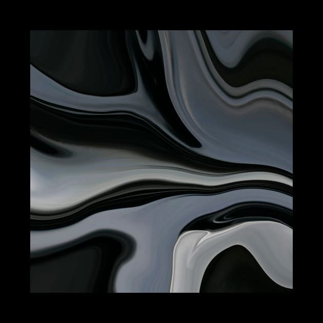 Oily Black Marble Landscape by maak and illy
