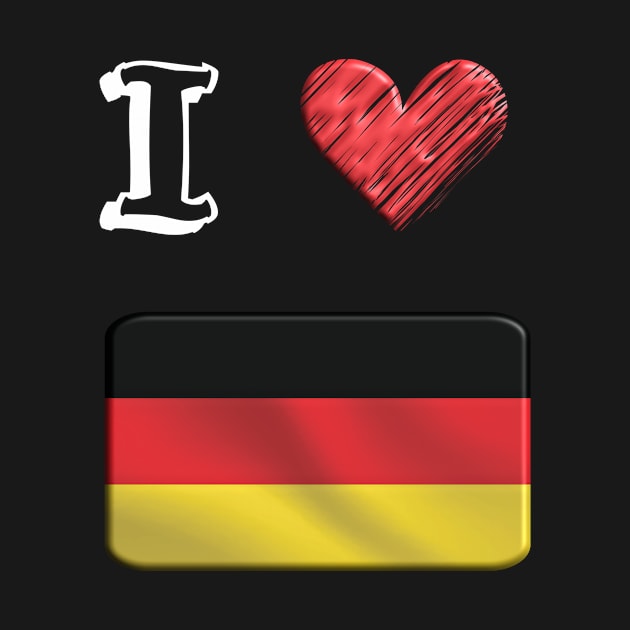 I love Flag from German by JG0815Designs