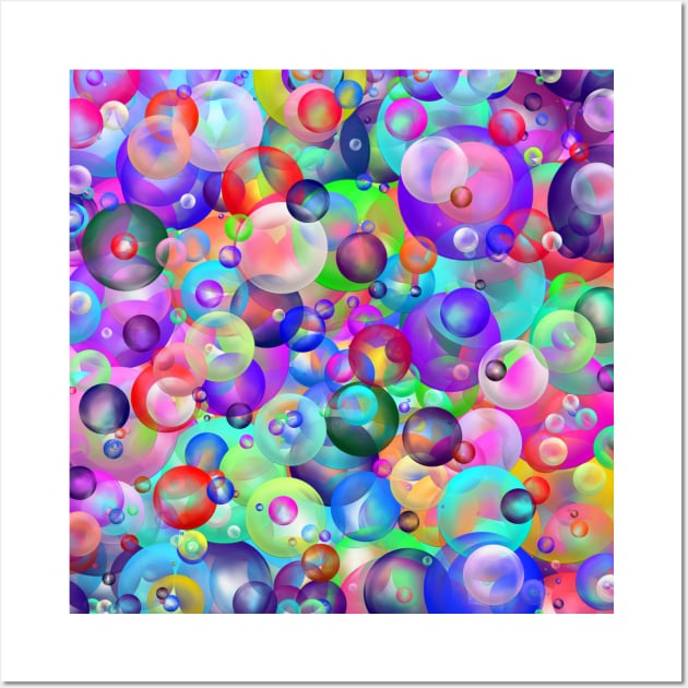 Wall Art Print, Rainbow Bubble