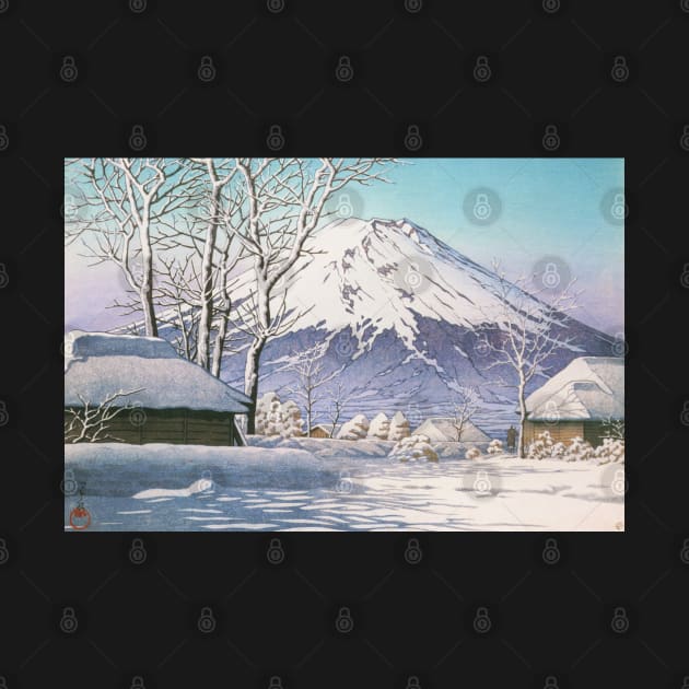 Clear Sky after Snow at Mt Fuji by Kawase Hasui by Takeda_Art