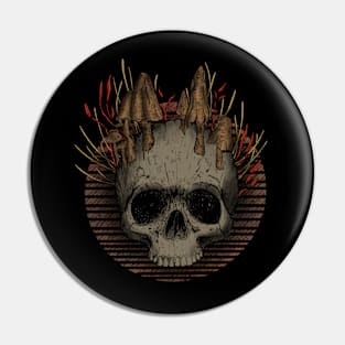 skull autumn Pin