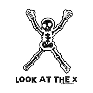 Look at the X Look at the Lines v2 Black T-Shirt