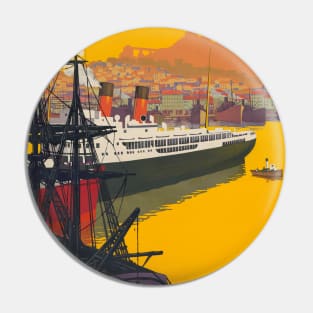Marseille France Vintage Poster 1922 Pin