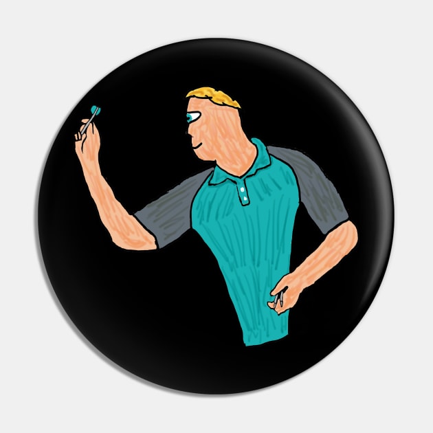 Darts Player Pin by Mark Ewbie