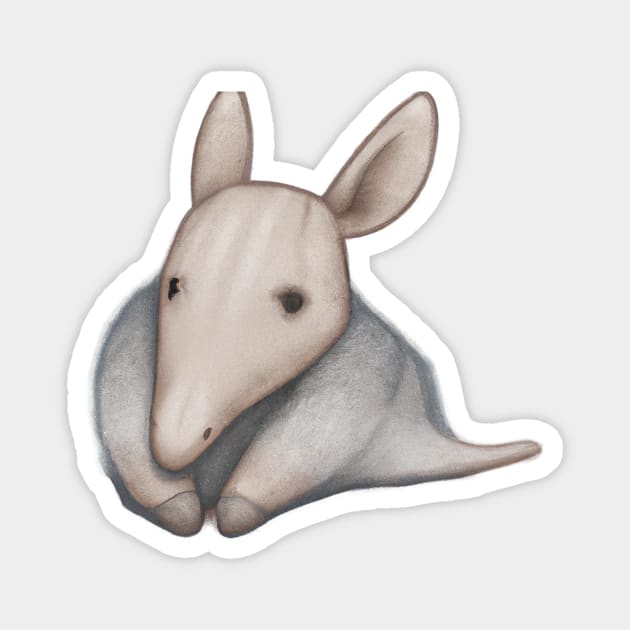 Cute Aardvark Drawing Magnet by Play Zoo