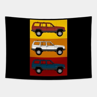 Jeep Cherokee Pop Art ~ Sedona palette Tapestry