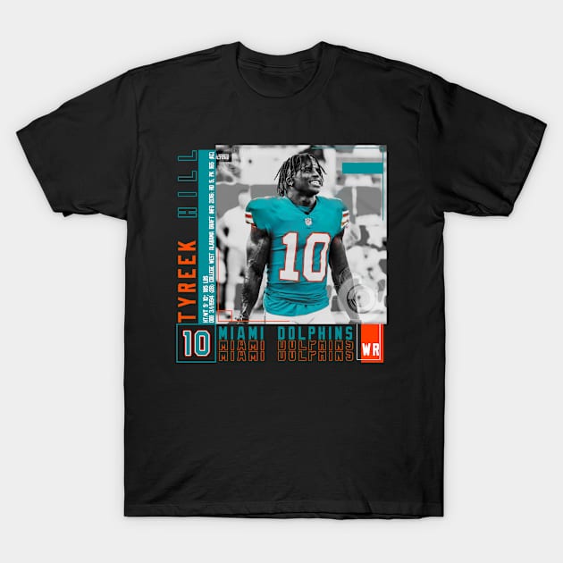 Tyreek Hill Football Edit Tapestries Dolphins T-Shirt | Tyreek-hill