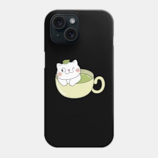 Matcha cat Phone Case