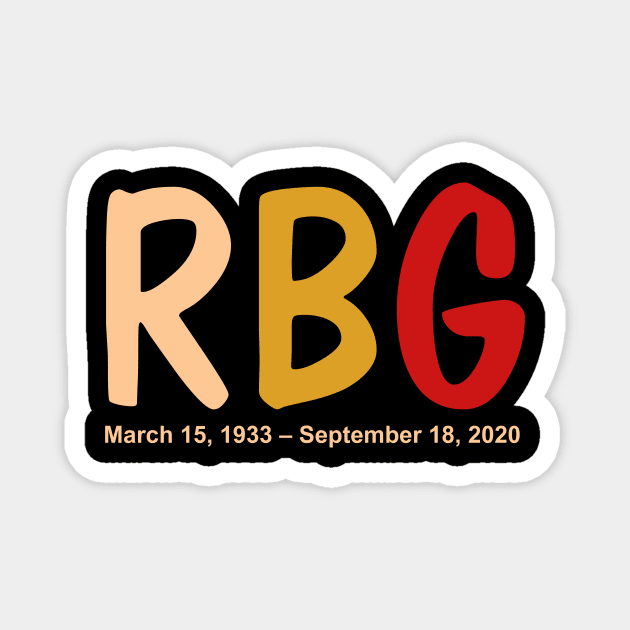 Ruth Bader Ginsburg  Notorious RBG Love Rbg Magnet by FisherSmalljLyEv