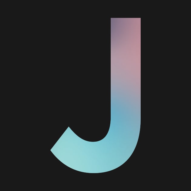 Gradient Letter J Initial Alphabet by murialbezanson