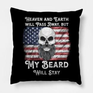 Funny Bible Verse, Bearded American Pillow