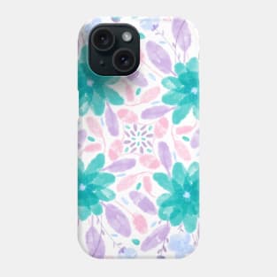 Blue Floral Garden Phone Case