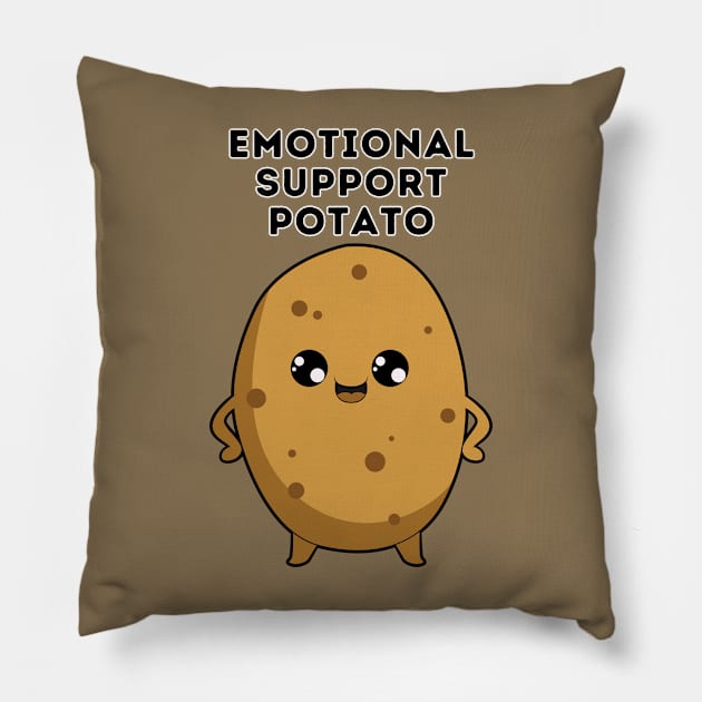 Emotional support potato [D] Pillow by Zero Pixel