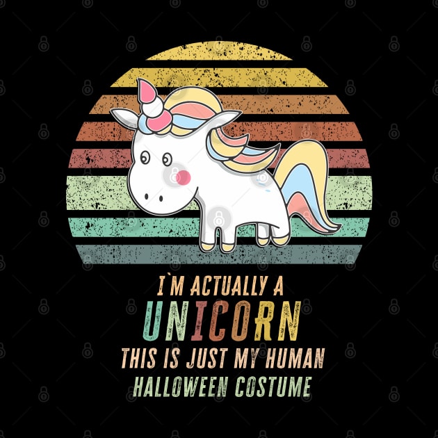 Super Cool Halloween Unicorn Costume Funny Quote for kids and parties by Naumovski