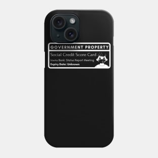 Social Credit Score Card Phone Case