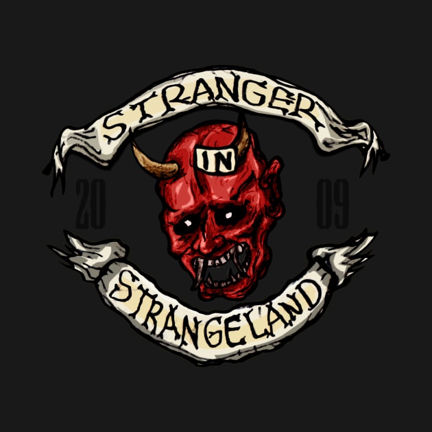 Stranger In Strangeland Logo kabuki mask Version by fixedthor