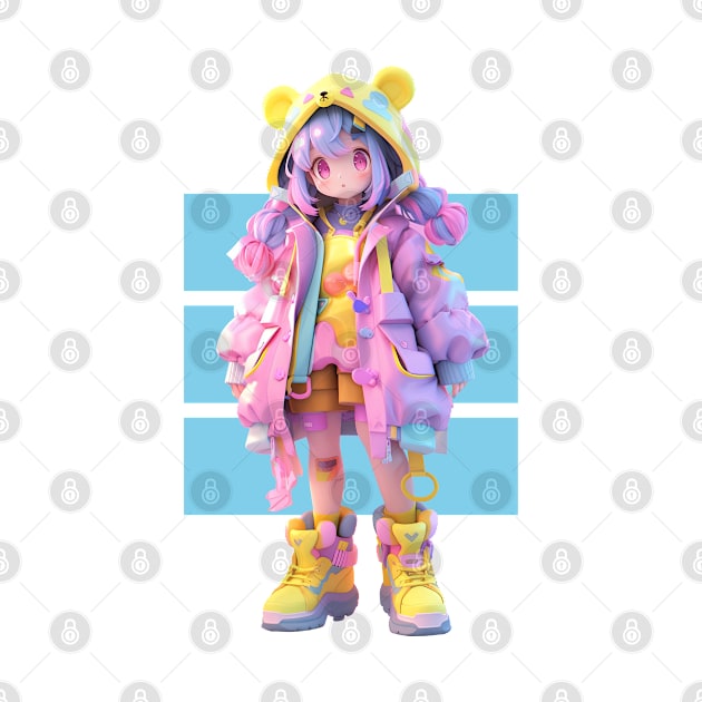 AKBLM - KAWAII かわいい DECORA KUMIKO CHAN | MEGA CUTE 3D PASTEL ANIME GIRL by AKBLM