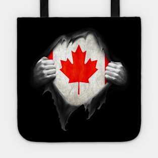 Canada Flag Canadian Roots DNA Pride Gift Tote