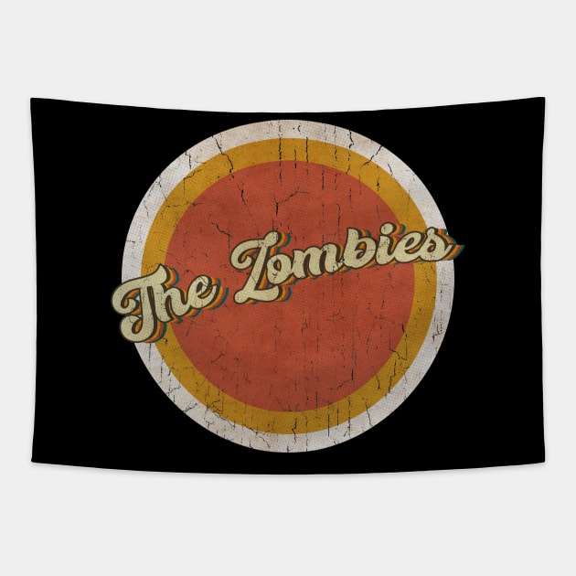 circle vintage The Zombies Tapestry by KewanAlasStore