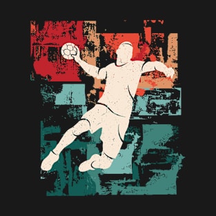 Handball Player Vintage Sports Men Handball T-Shirt