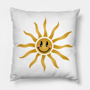 Smiley sun Pillow