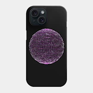 Technical Sphere Wireframe v2 Phone Case