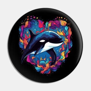 Orca Valentine Day Pin