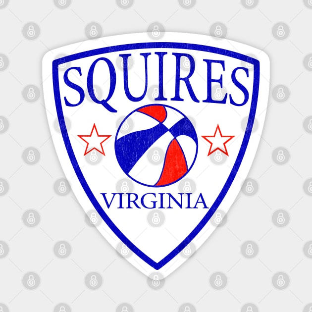 Vintage Virginia Squires Basketball Magnet by LocalZonly