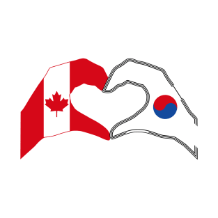 We Heart Canada & Korea Patriot Flag Series T-Shirt