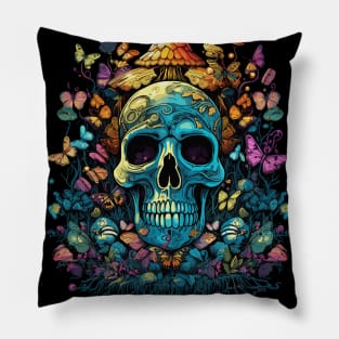 Magic Mushroom Psychedelics Fungi Pillow