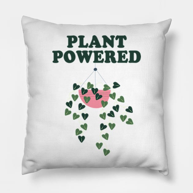 Plant Powered Hanging Planters Houseplant Pillow by larfly