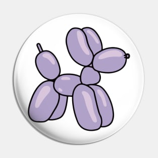 Cute Purple Balloon Animal Dog Pin