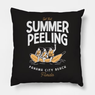 PANAMA CITY BEACH FLORIDA | Funny Puns Get That Summer Peeling Pillow