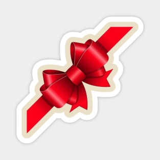 Red bow symbol Magnet