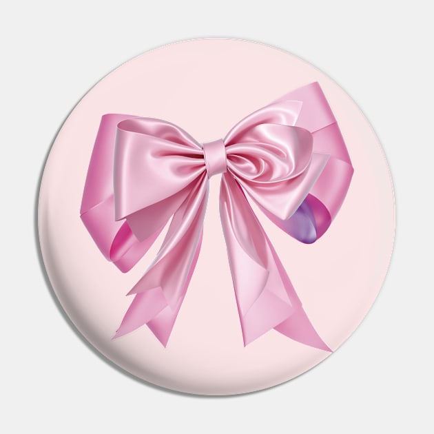 Pink Bow Ribbon Pin by EunsooLee