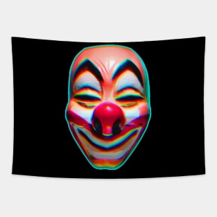 Creepy Clown Mask Tapestry