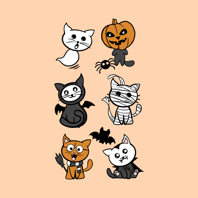 Halloween Cats Party by emanuelacarratoni