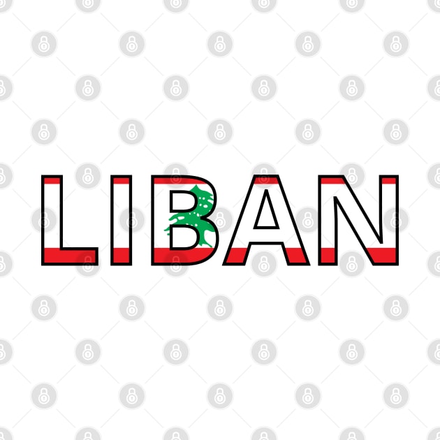 Drapeau Liban by Pixelforma