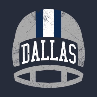 Dallas Retro Helmet - Navy T-Shirt