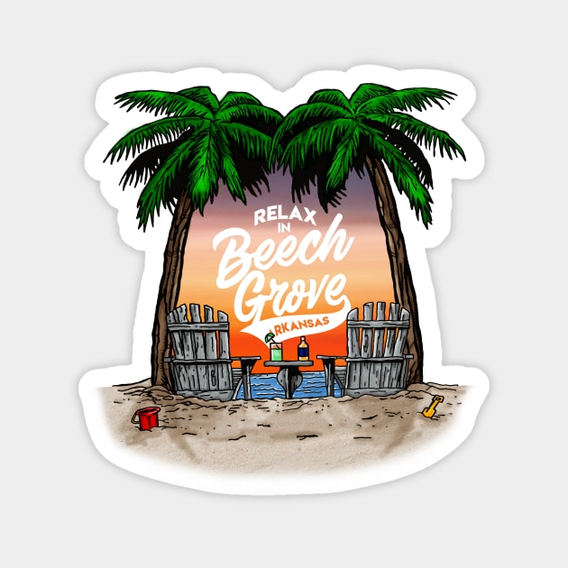 Relax in Beech Grove Magnet by rt-shirts