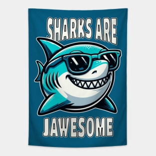 Sharks Are Jawsome Tapestry