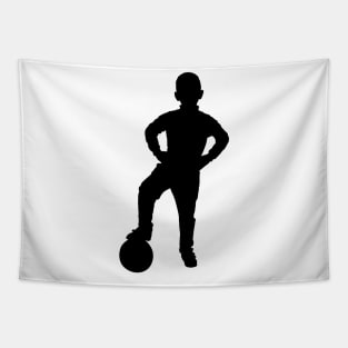 Soccer Player Boy Tapestry