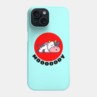 Moody Cow | Cow Pun Phone Case