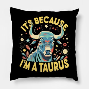 Taurus Horoscope Oasis: Zodiac Sunshine Escape Pillow