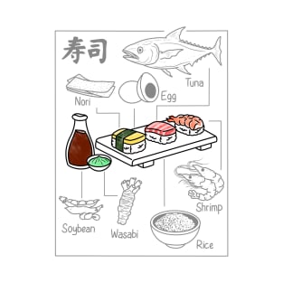 Sushi Ingredients T-Shirt